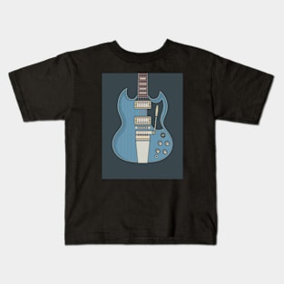 Pelham Blue Solid Guitar Kids T-Shirt